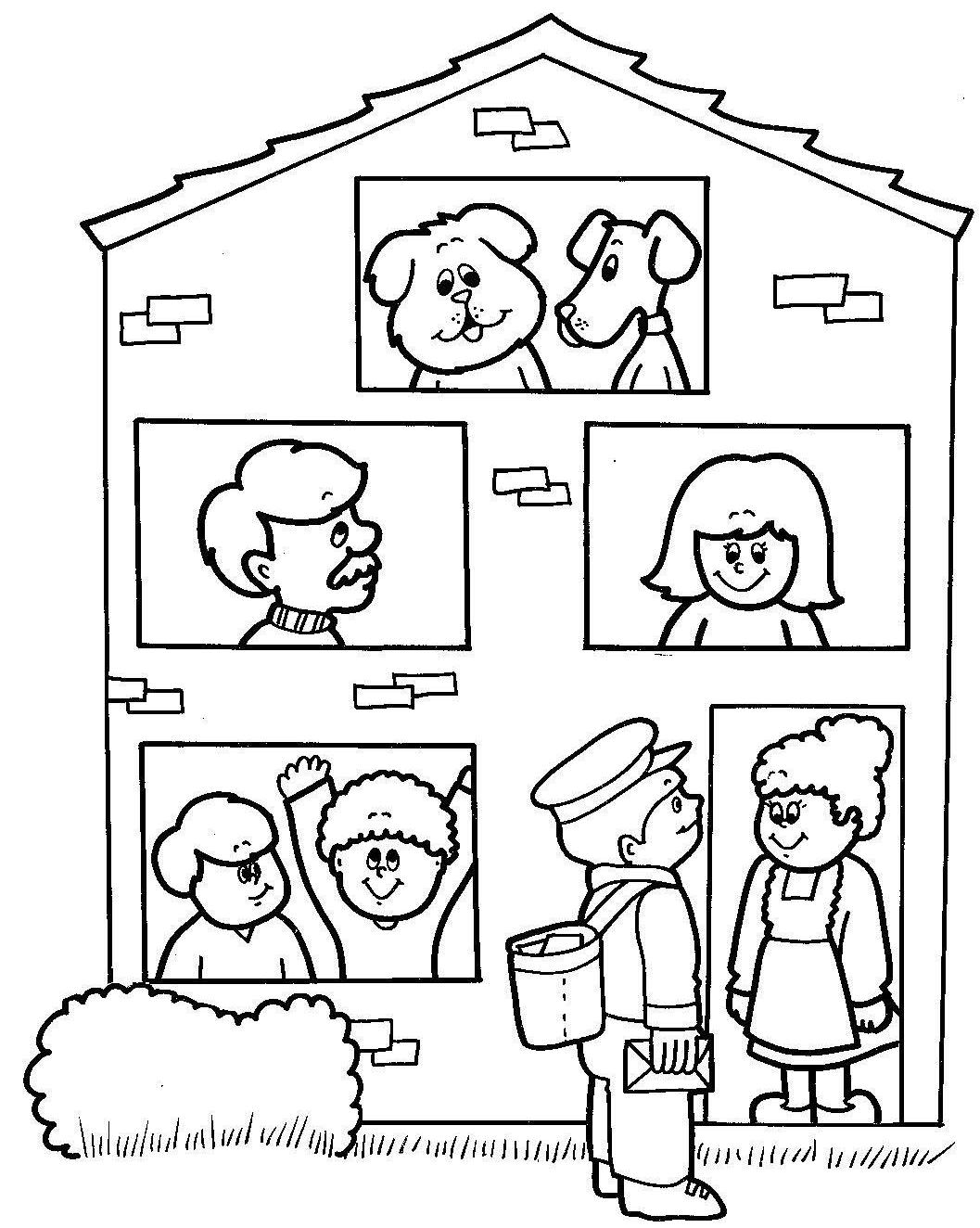 Domy i mieszkania kolorowanki